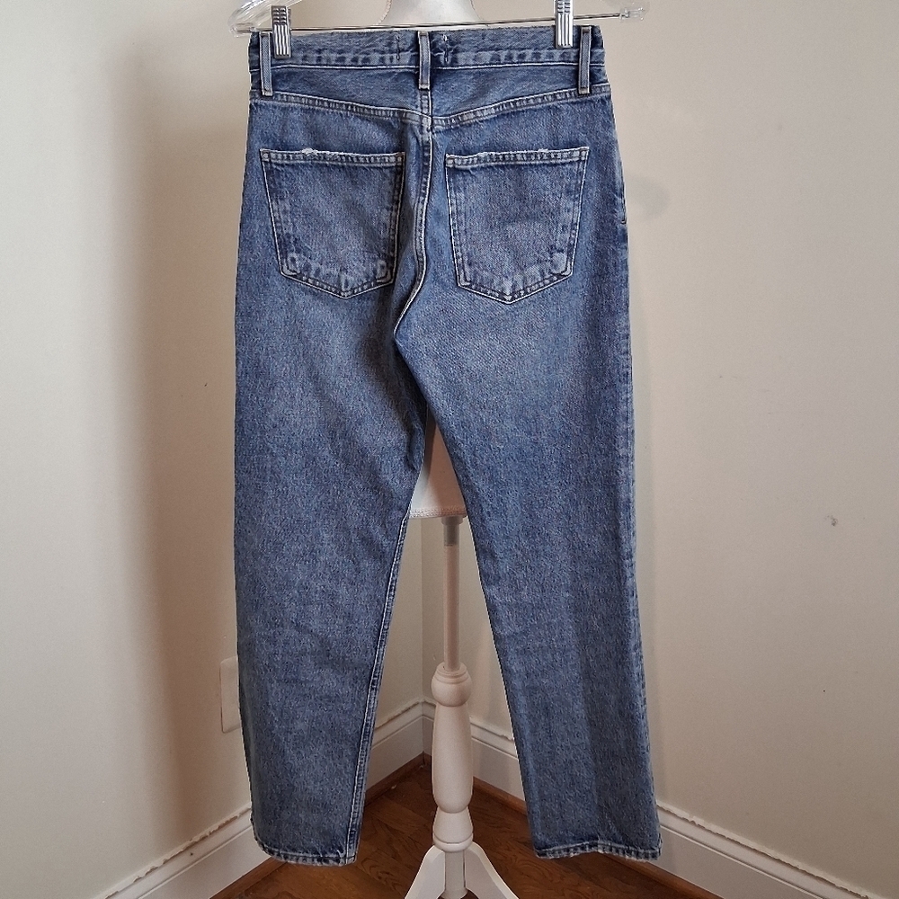 AGOLDE Ripley Mid Rise Straight Jeans in Forfeit Size 25 - Picture 10 of 11